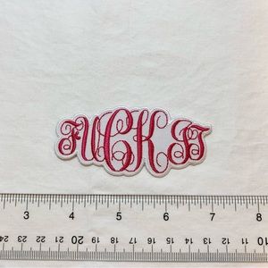 F*ck It Pink Monogram Sew On Patch